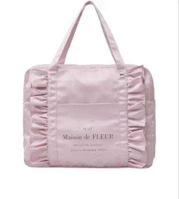 Maison de FLEUR EC 한정 새틴 프릴 캐리온 백 핑크