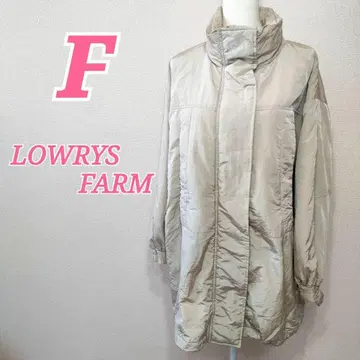 LOWRYS FARM 라이트 베이지 다운 코트 F 사이즈 몬스터 코트