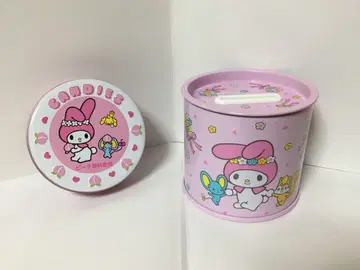 헤이세이 레트로 산리오 마이멜로디 빈 통 저금통 2세트
