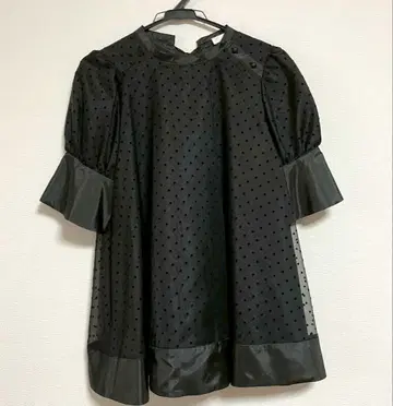 24SS SONO 크리미 도트 블라우스 블랙
