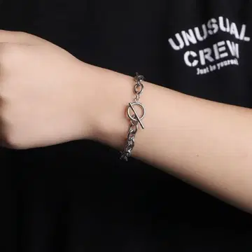 Silver Toggle Chain Bracelet - Unisex