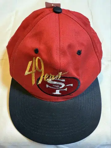 샌프란시스코 49ers 캡 레드 블랙