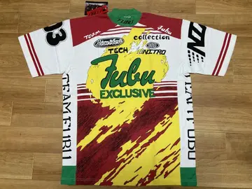 새상품 초기 fubu sports L 레이싱 티셔츠 90s
