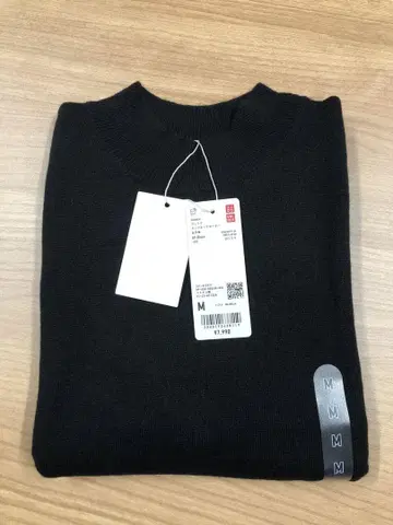 유니클로 UNIQLO 캐시미어 모크넥 스웨터 캐시미어 니트