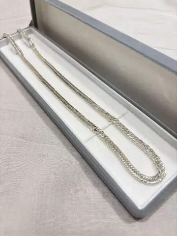 키헤이 실버 925 12면 트리플 컷 50cm 일본제 새상품 미사용