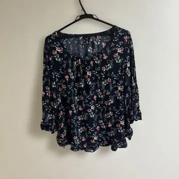 Gap 플라워 프린트 오부 소매 블라우스 US XL