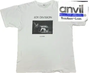 90s anvil 제 Joy Division Closer 티셔츠 화이트