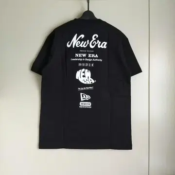 뉴에라 무라사키 스포츠 별주 백 프린트 티셔츠 블랙 L 새상품