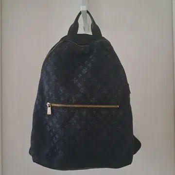russet 러셋 모노그램 나일론 백팩 블랙 x 네이비