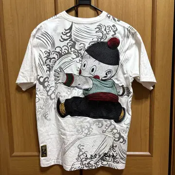 카라쿠리타마시 드래곤볼 챠오즈 T셔츠 자수