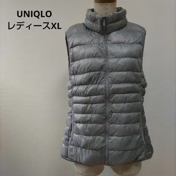 UNIQLO 울트라 라이트 다운 여성용 XL 실버 다운 베스트