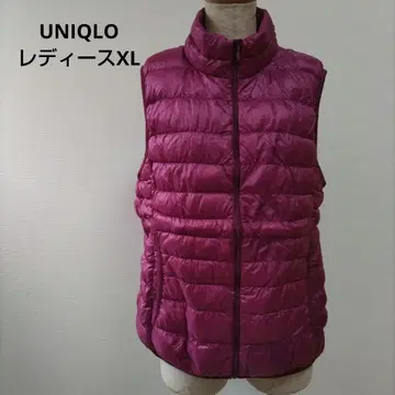 UNIQLO 울트라 라이트 다운 여성용 XL 퍼플 다운 베스트