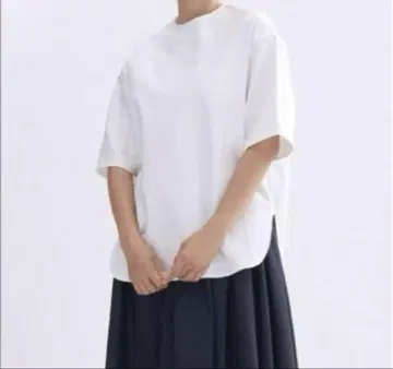 yori 고밀도 스트레치 tee 화이트