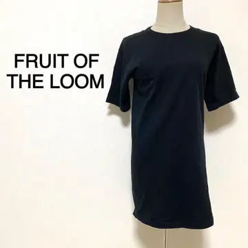 FRUIT OF THE LOOM 블랙 컬러 반팔 튜닉