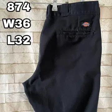 디키즈 874 워크 팬츠 자수 블랙 36 x 32