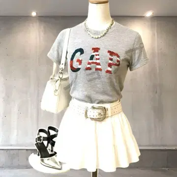 Y2K 스팽글 GAP 헤이세이 갸루 그런지 놈코어 핏T 찌T 로고T