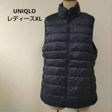 UNIQLO 여성용 다운 베스트 XL 네이비