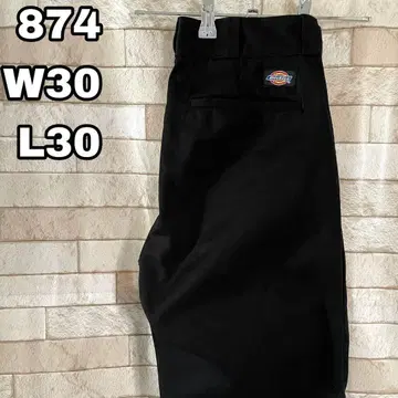 디키즈 워크 팬츠 874 자수 블랙 30 x 30