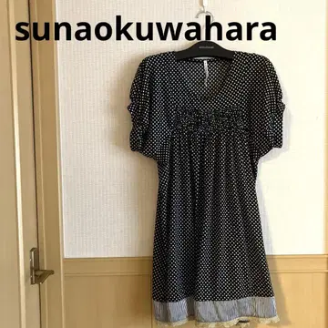 [ 양품 ] sunaokuwahara 도트 반팔 튜닉 스나오쿠와하라