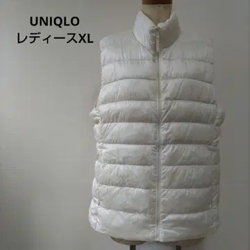 UNIQLO 울트라 라이트 다운 여성용 XL 다운 베스트 화이트
