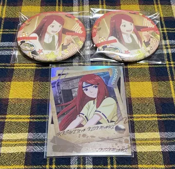 NARUTO 나루토 중국 구냥 캔뱃지 카드 쿠시나 세트