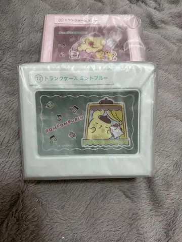 폼폼푸딩 당첨 복권 트렁크 케이스 민트 블루, 핑크