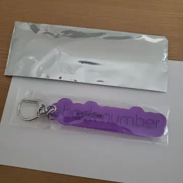 back number 랜덤 PVC 반사 키링