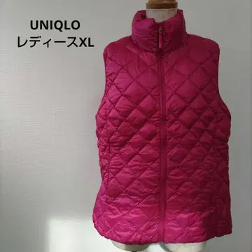 UNIQLO 울트라 라이트 다운 여성용 XL 핑크 다운 베스트