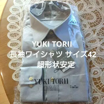 [새상품] YUKI TORII 와이셔츠 사이즈 42 논케어 초형상 안정