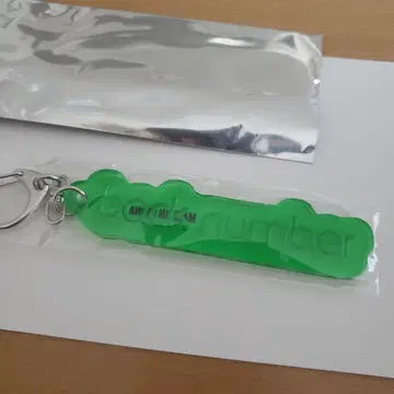 back number 랜덤 PVC 반사 키링