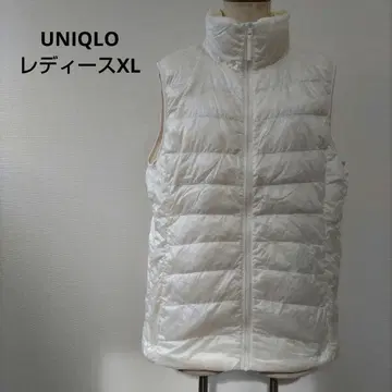 UNIQLO 울트라 라이트 다운 여성용 다운 베스트 XL 화이트
