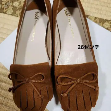 특이한 26cm ORIENTAL TRAFFIC 브라운 로퍼