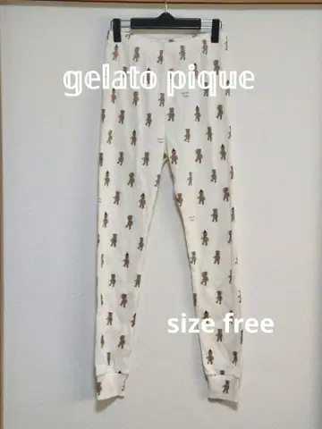 [gelato pique] 미사용 젤라피케 룸웨어 레깅스 곰 무늬