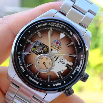Orient limited edition 오토매틱 시계 브라운