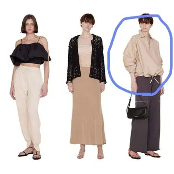 SEA ROOM LYNN 하프 지퍼 풀오버 셔츠 라이트 베이지