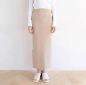 SeaRoomLynn RIB 니트 Basic 스커트 너트