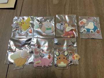 포켓몬 코메다 커피점 콜라보 참 컴플리트 키링 7종
