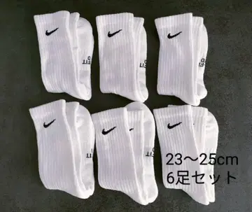 [정품] NIKE 나이키 양말 23~25cm 화이트 6켤레