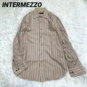 INTERMEZZO [M] 긴팔 스트라이프 셔츠 버튼다운 셔츠