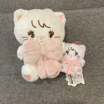 mikko characters 안아주는 리본 봉제 인형 마스코트 무스