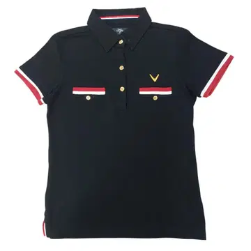 Callaway 여성용 피케 셔츠 M 블랙