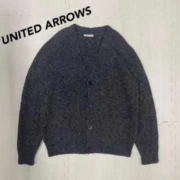 UNITED ARROWS 모헤어풍 가디건 그레이 남성용 가을/겨울 겉옷