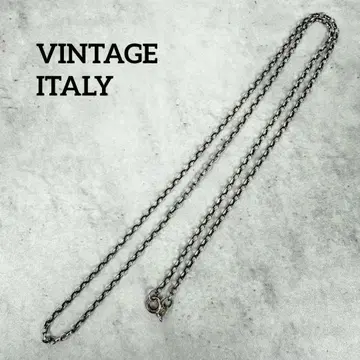 VINTAGE ITALY 실버 925 체인 목걸이 빈티지