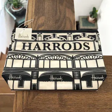 미사용 새상품 HARRODS 해롯 파우치 인기 백화점 패턴 레어 영국