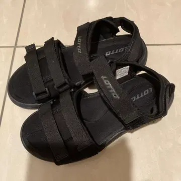 LOTTO 블랙 스포츠 샌들 26cm