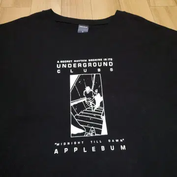 새상품급 APPLEBUM 'HOUSE MUSIC' 티셔츠