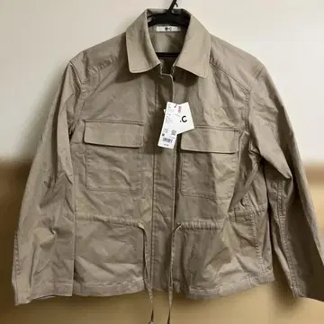 UNIQLO 코튼 블렌드 드로우스트링 재킷
