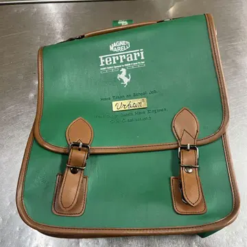 Ferrari 그린 숄더백