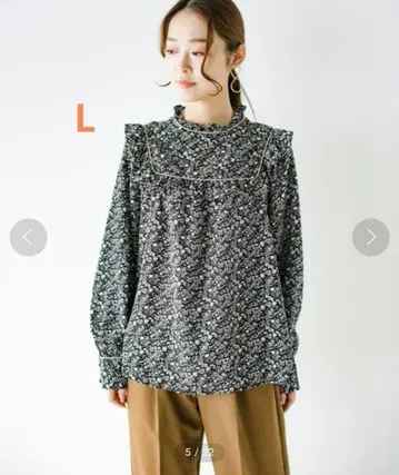 haco. 프릴 장식 바이핑 블라우스 펠리시모
