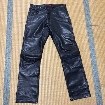 291295=HOMME 가죽 팬츠 50 블랙 가죽 바이커 바이크